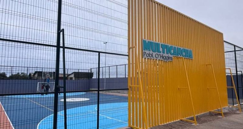 Inauguran obras de mejoramiento de multicancha en Huasco con inversión Subdere