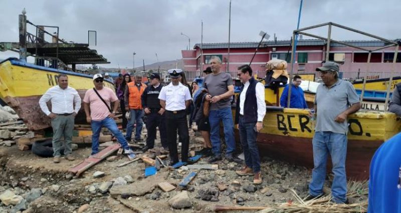 Obras de emergencia por marejadas en Huasco, Caldera y Chañaral