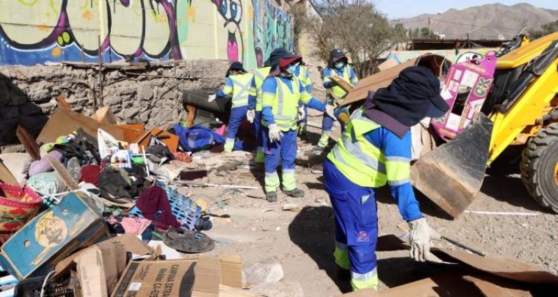 Intensificación del retiro de rucos en Copiapó